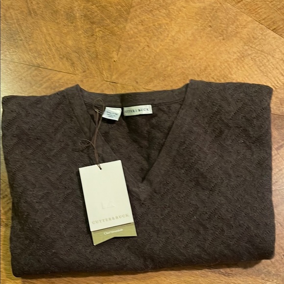 Cutter & Buck Brown V-Neck Sweater - Picture 12 of 12